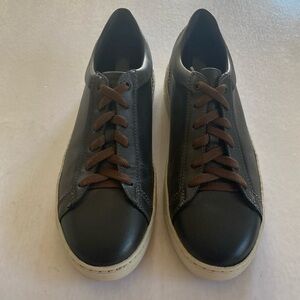 BRUNO MAGLI DIEGO Men’s Dark Brown Leather Sneakers Size 9M